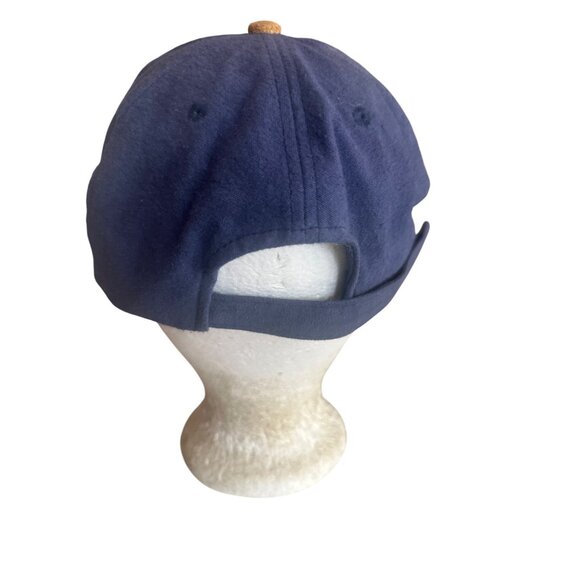 Breckenridge Embroidered Blue Cotton Cap  Suede Brim Adjustable Fit - Picture 3 of 6